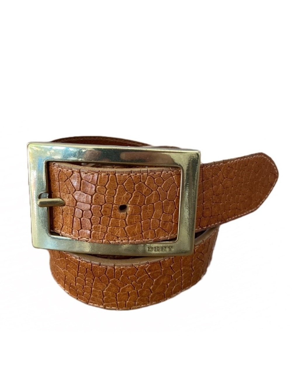 DKNY Embossed Leather Belt